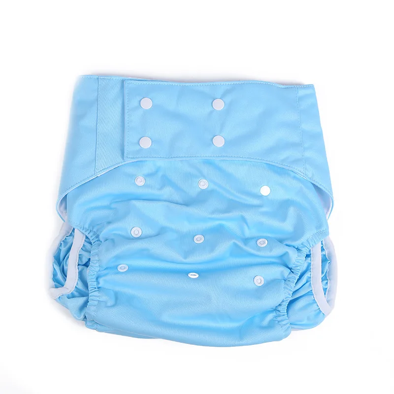 Waterproof Cloth Diapers for Adult Washable Reusable Adjustable Size Urine Diapers for Old People Patients Postpartum