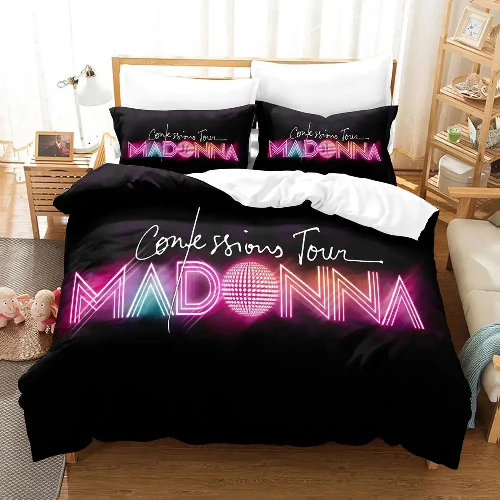 3D Print Sexy Madonna Bedding Set Duvet Cover Bed Set Quilt Cover Pillowcase Comforter king Queen Size Boys Adult Bedding Set 3
