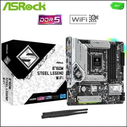 NEW For ASROCK B760M STEEL LEGEND WIFI D5 Motherboards LGA 1700 DDR5 128GB M-ATX For Intel B760 Desktop Mainboard