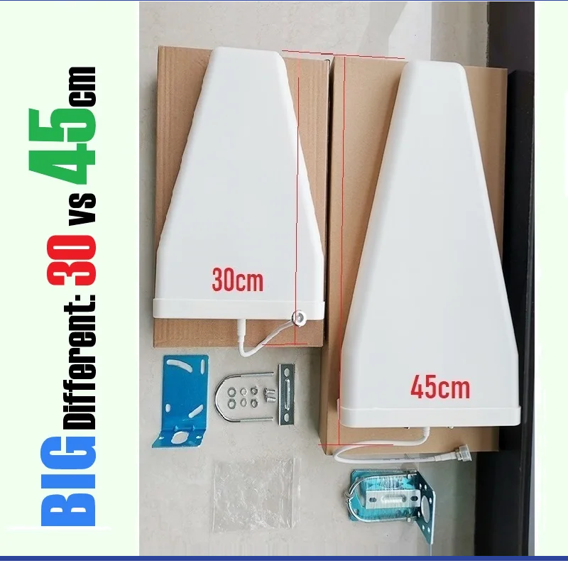 HWATEL 600 3800 MHZ REAL 5G 40CM 18dB High Gain Directional Outdoor Antenna 0.3 M Cable N female for Cellular Signal Amplifier