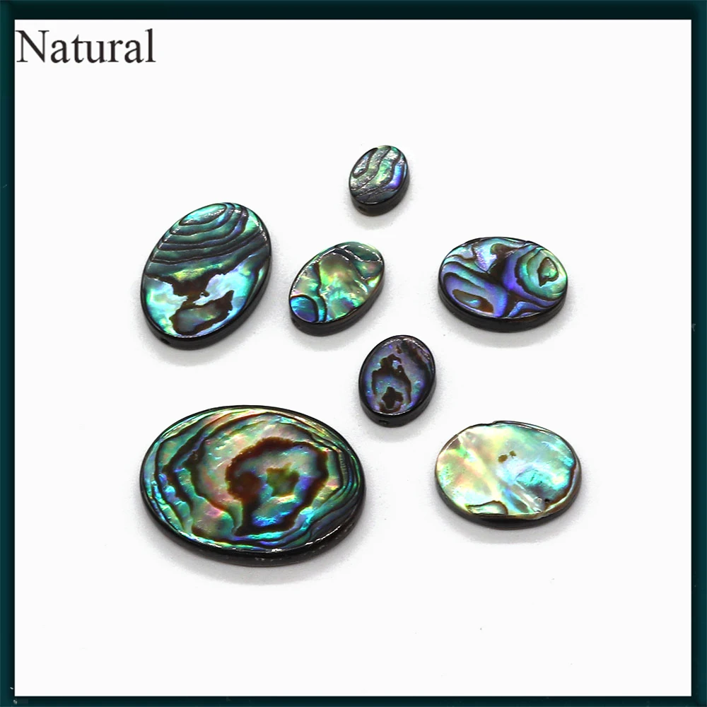 

2pcs Natural Abalone Shell Classic Oval Beads 6-25mm Fashion Homemade Jewelry Necklace Earrings Bracelet Jewelry Accessories