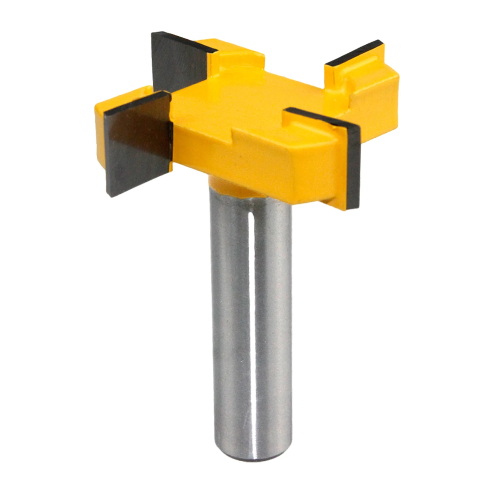 

For Surface Woodworking Wear Resistant Router Bit Durable T Shape Carbon Steel Slab Flattening Reliable Planing Tool Milling