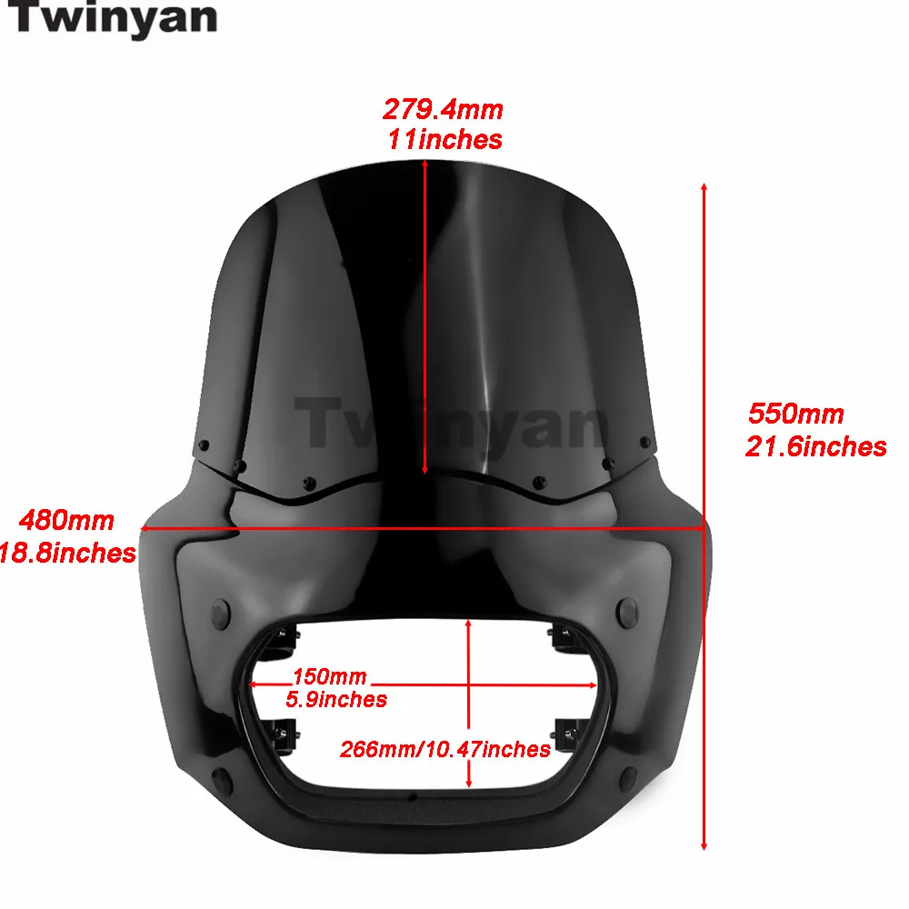 Fat Bob Motorcycle Fairing Road Warrior For Harley Softail Fat Bob FXFB-19 For S FXFBS-23