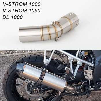 For Suzuki V Strom 1000 2014 - 2019 Vstrom 1050 2020-2021 DL 1000 Vstrom Escape Slip-on DL1000 Exhaust Muffler Mid Link Pipe