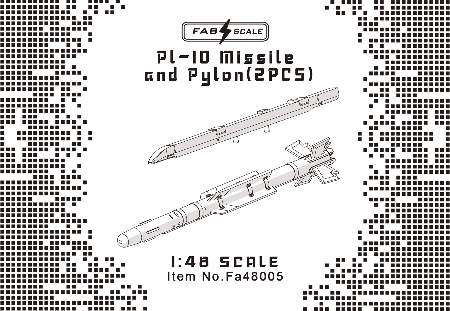 

FAB FA48005 1/48 Scale PL-10 Missile and Pylon(2 PCS)COMMON PART