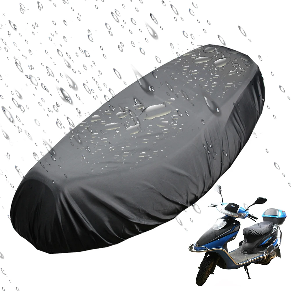 MotorcycleRainSeatCoverUniversalFlexibleWaterproofSaddleCover