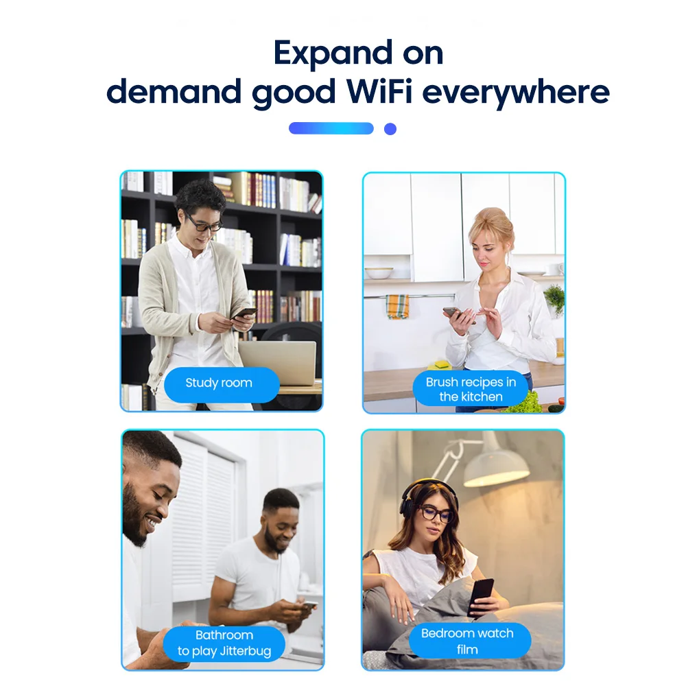 Wireless WiFi Repeater Wifi Signal Booster Dual-Band 2.4G WiFi Extender 802.11bgn Gigabit EU US Plugs WiFi Amplifier WPS Rout BEST SELLERS