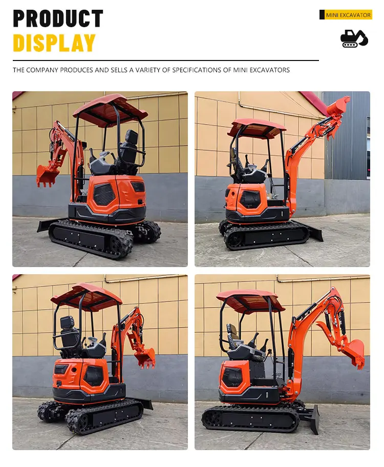 Minibagger 1,8 Tonnen, neuer Kettenbagger 1 Tonne, 2-Tonnen-Baggermotor für landwirtschaftliche Nutzung, 60 % Rabatt. – Detail 4