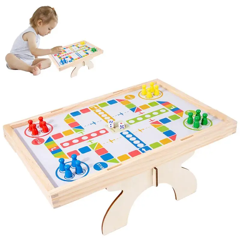 

Wood Soccer Board Game Parent-Child 2-Player Funny Tabletop Soccer Game Learning Education Toys For Living Room Game Room