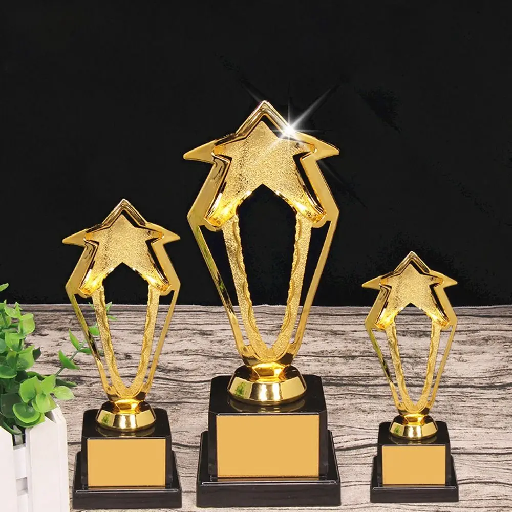 

Golden Award Trophy Plastic Star Winner Award Trophy Toy Singing Dancing Competition Craft Souvenirs Reward Prize Cup