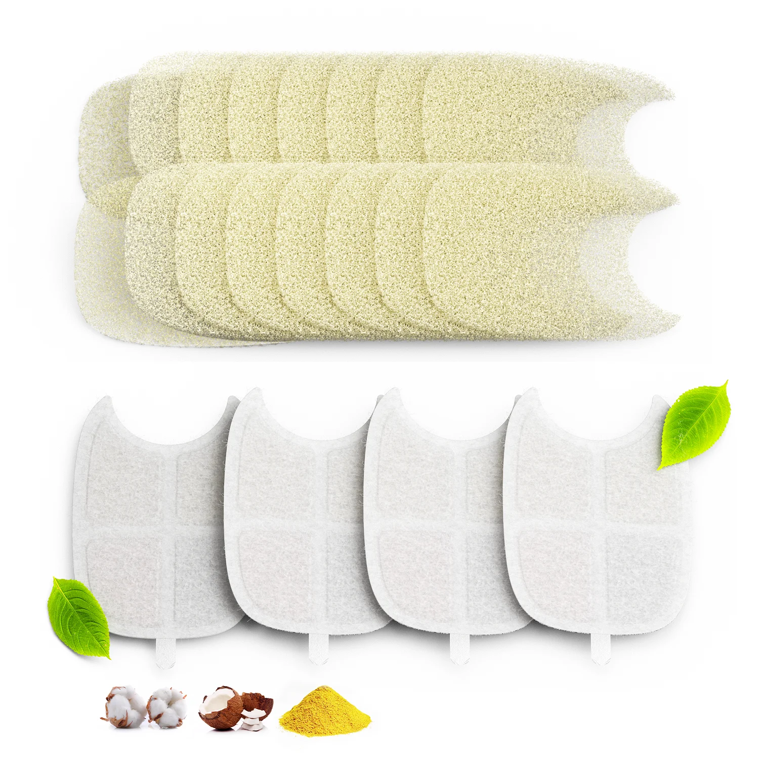Enhanced 6-Layer Filtration System Replacement Filters - 4-Pack for Stainless Steel Water Fountain Dispenser