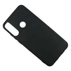 Sleek Ultra - Thin Silicone Matte Phone Case Cover for Y6P 2020 (Black)