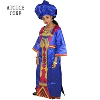 African Dresses For Women Fashion Design New African Bazin Riche Embroidery Design Dress 4