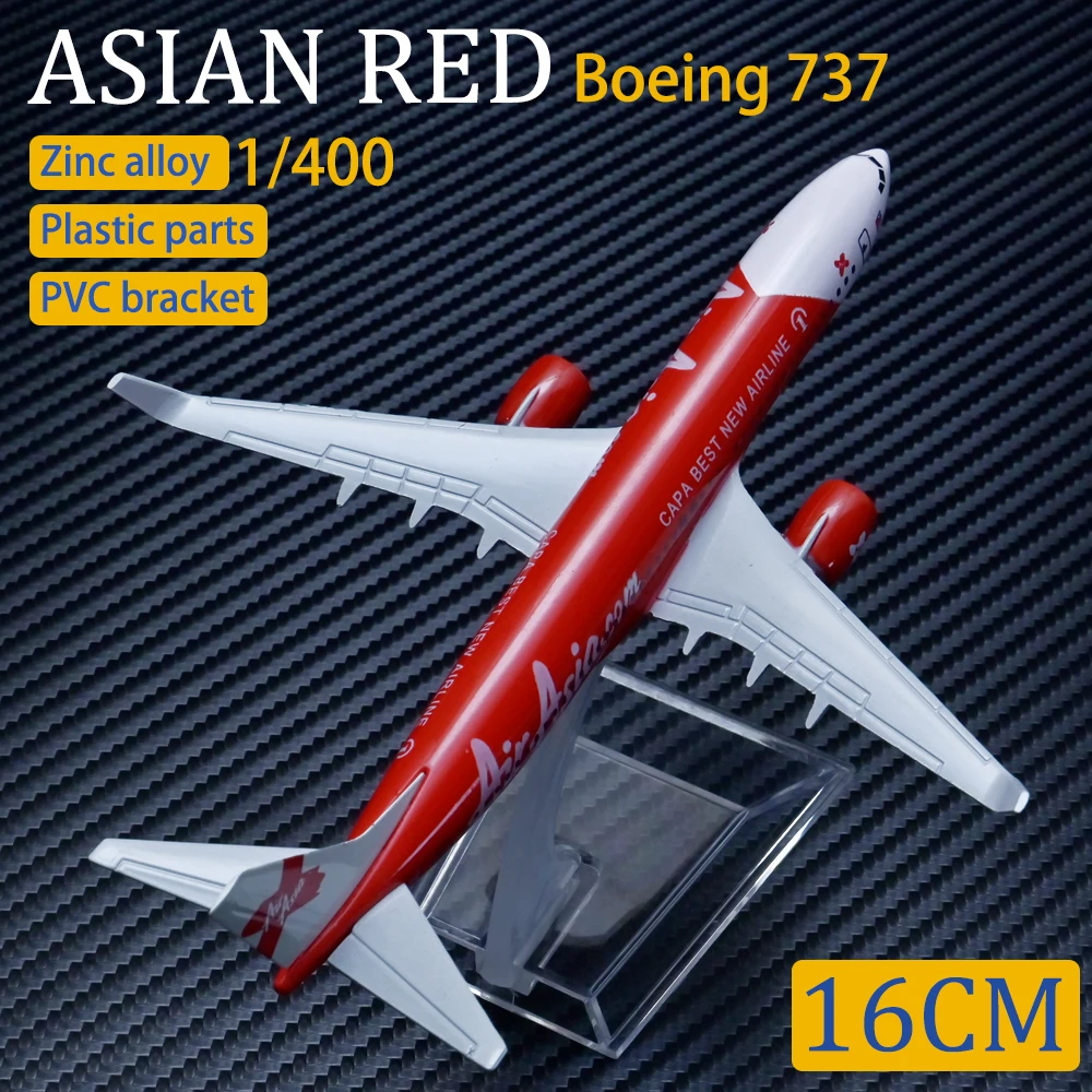 

Metal Aircraft Airliner Model 1:400 16cm Asian Red Aircraft Model Aviation Airbus Simulation Alloy Material Children's Toys