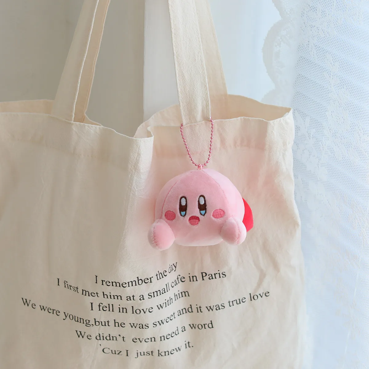 

Новинка Kawaii Kirby брелок плюшевые игрушки японская мультяшная звезда Kirby брелок милая девочка рюкзак автомобильные ключи Декор подвеска брелок подарок