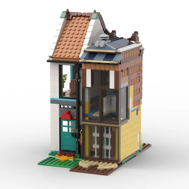 MOC-195448 TTH Street View Architecture Model Bricks Assemble Toys Gift for Adult Building Block Bags urban architecture 1240PCS