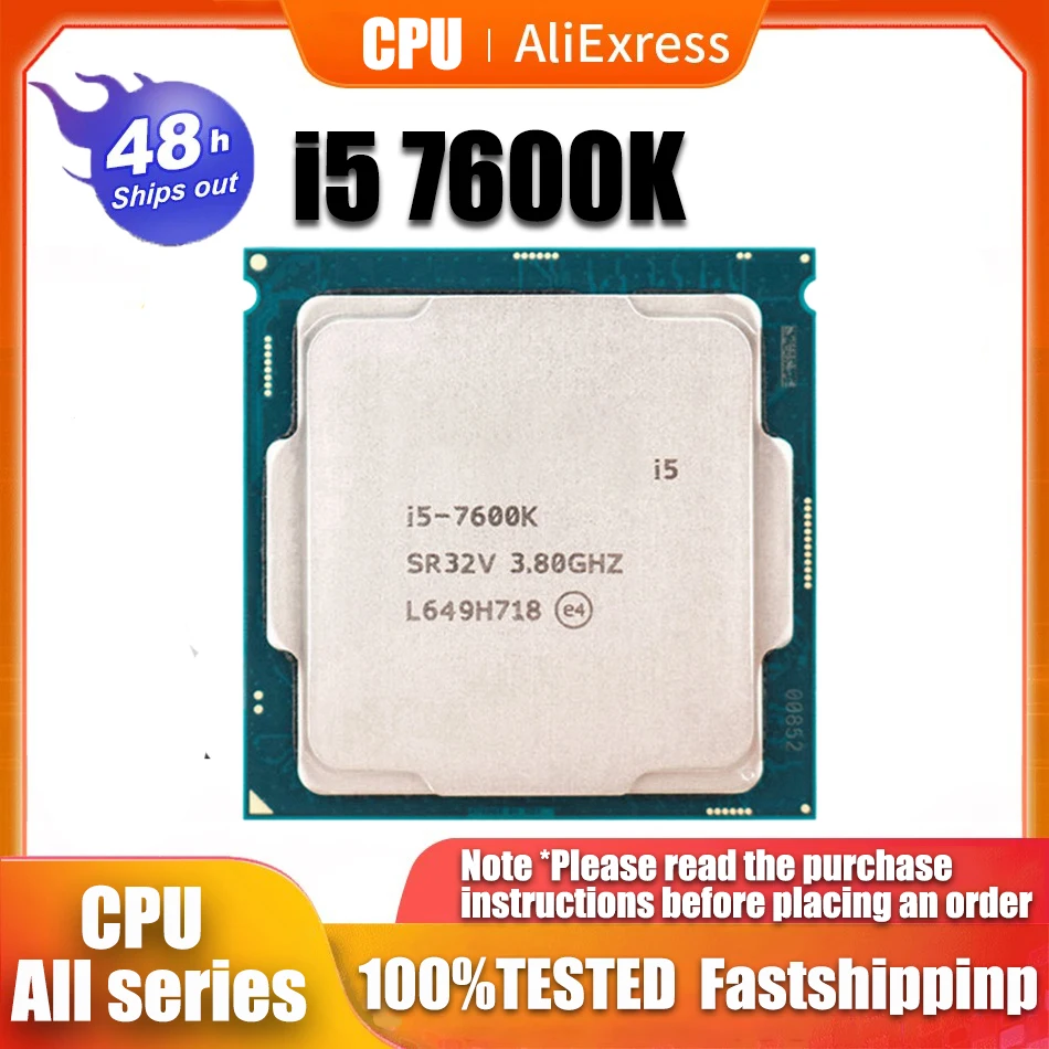 Processore Cpu Intel Core I5 7600K 3.8Ghz Quad-Core Quad-Thread 6M 91W Usato Lga 1151