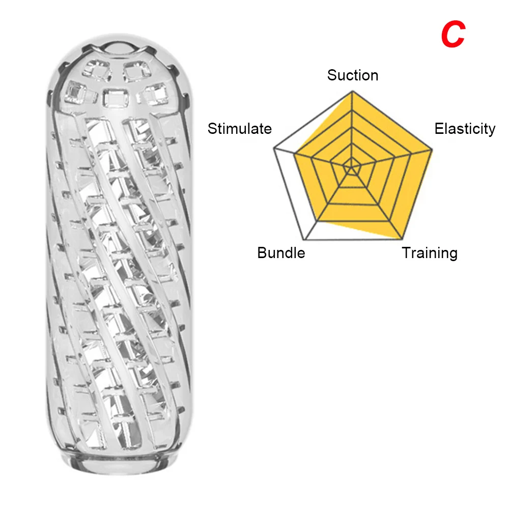 13cm Transparent Male Masturbator Cup Pussy Vaginal for Men 18 Penis Pump Glans Sucking Delay Exerciser Sex Toys Adults Erotic