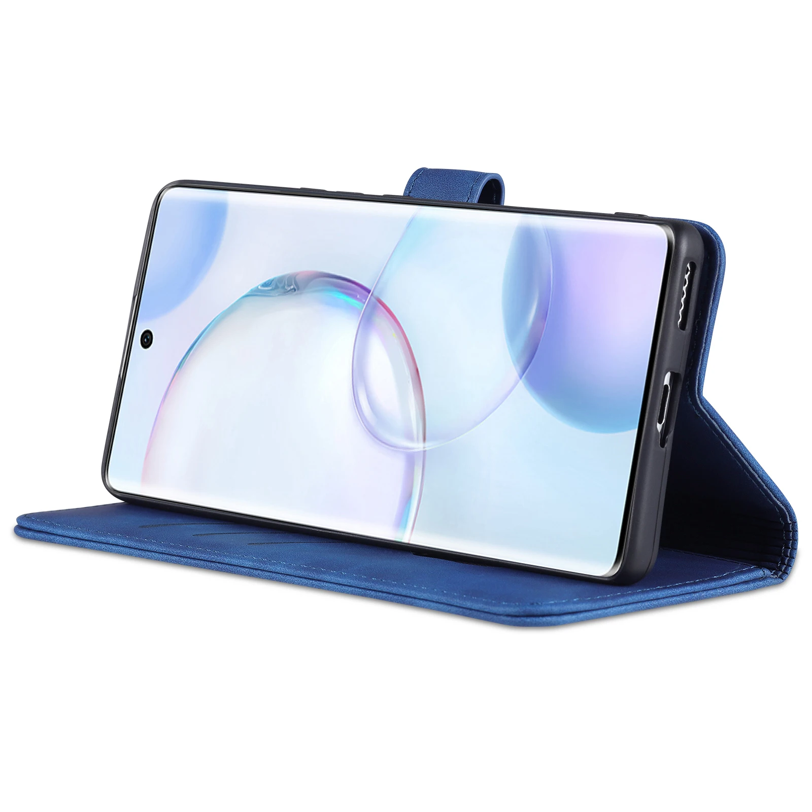 Premium PU Leather Flip Cover Fitted Case - High Quality Protective Phone Holster by AZNS