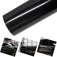 Ultra Gloss PET Piano Black Vinyl Wrap Film Sticker Auto Decoration Accessories Glossy Black Self Adhesive Vinyl Bubble Air Free 1