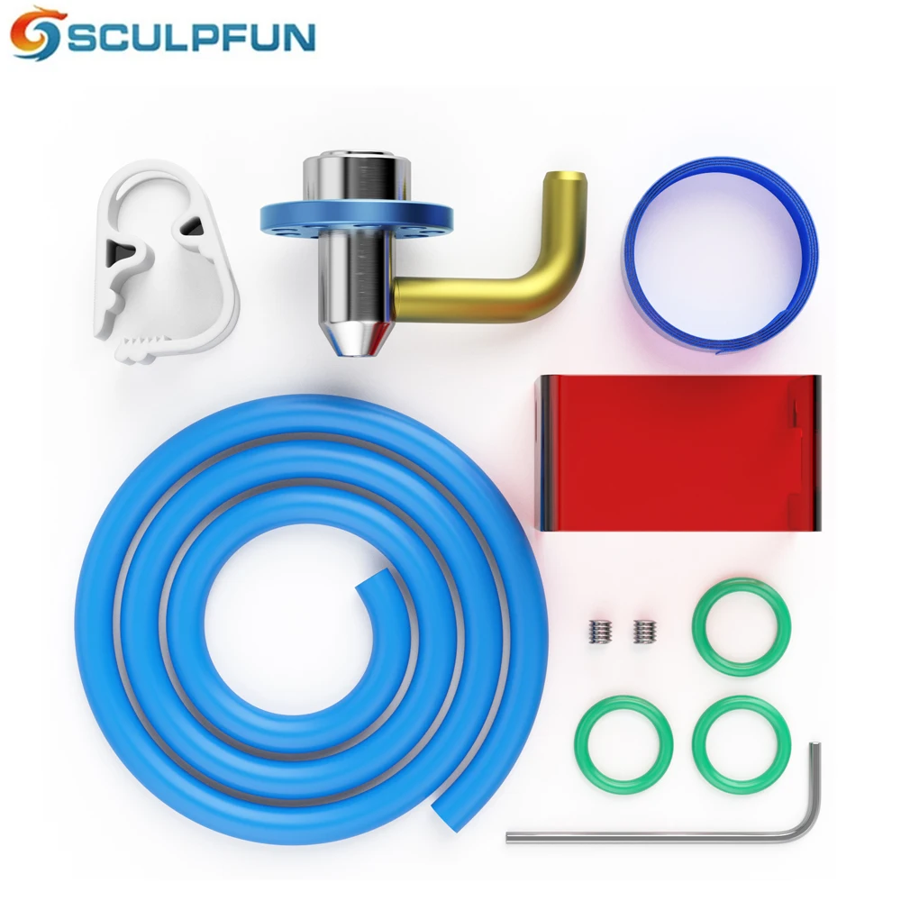 SCULPFUN S9 Laser Air Assist Nozzle Kit Easy to Install High Speed Air Assist Metal Structure For S9 Laser Engraver Air Pump