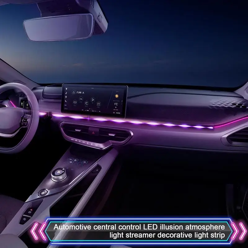 

Car LED Interior Lights Car Interior Ambient Foot Strip Light Kit Car LED Lights Strip Rgb Car Atmosphere Light for Car interior