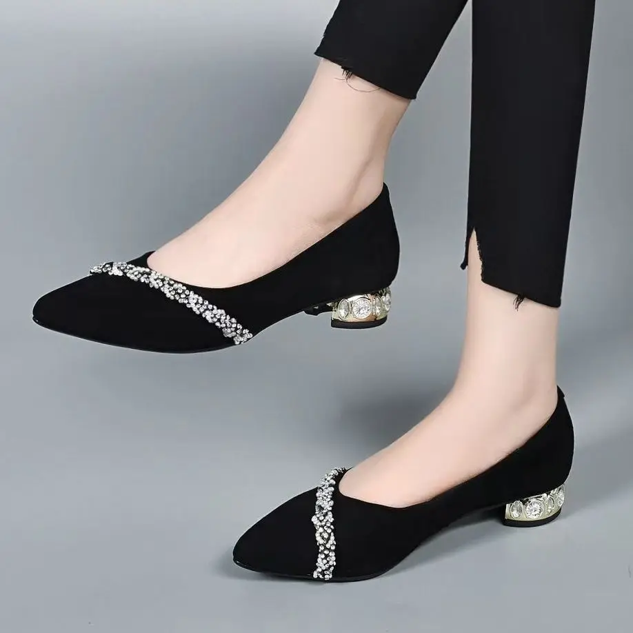 Chunky Heel Dress Shoes For Women - Temu