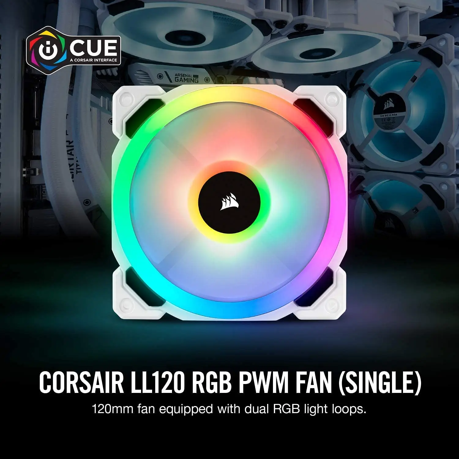 Corsair Ll120 Fan Case RGB 120mm Dual Light Loop RGB LED Fan