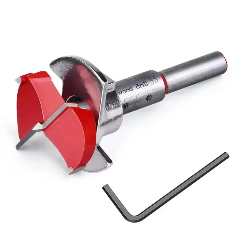 35mm Adjustable Door Cup Hinge Locator Woodworking Installation Tool with Drill Bit