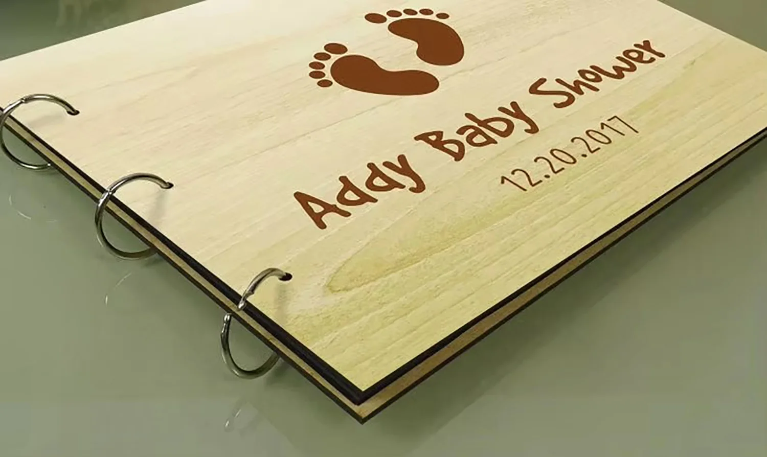 Baby Baptism Guestbook,Rustic Memory Baptism Guest Signature Guest Book,Personalized Baby Album Birthday Party Gift