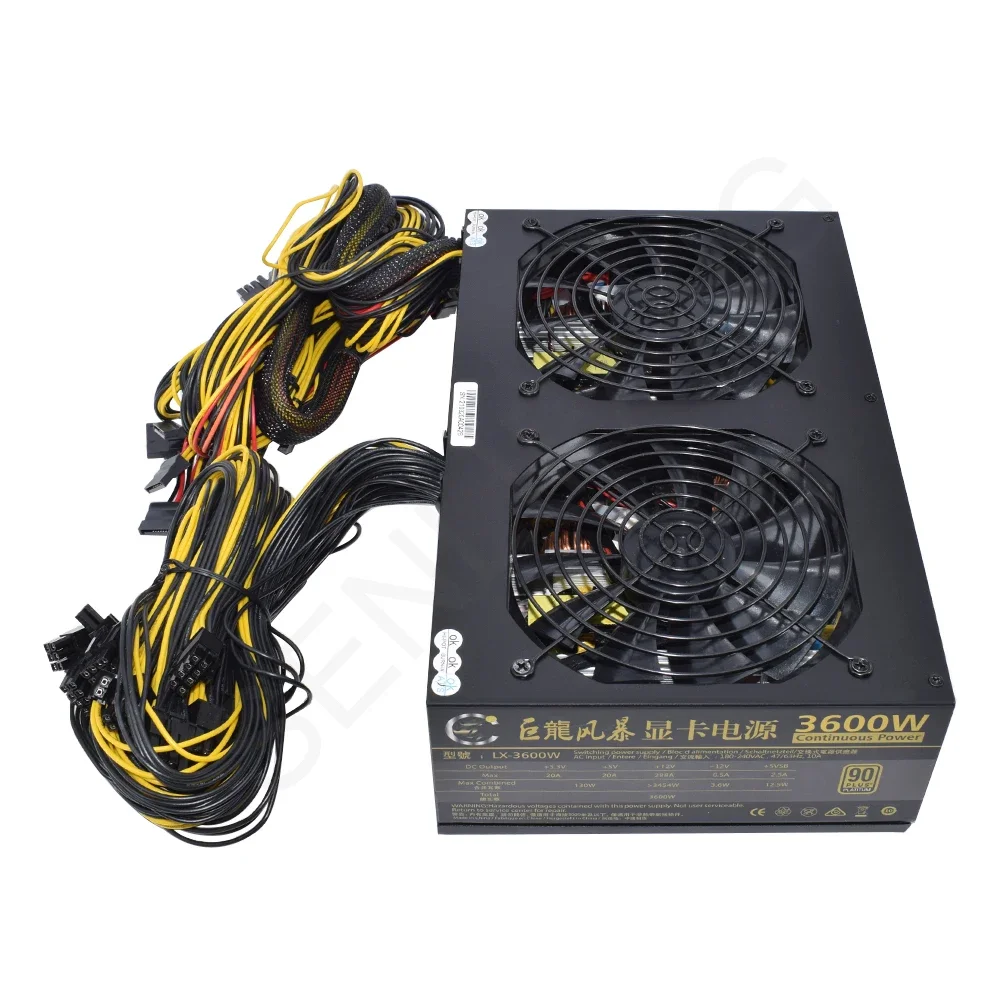 하이 퀄리티 ATX 전원 공급 장치, 비트코인 지지대, 12 카드 채굴 리그, Pico BTC ETC 채굴 PSU, 3600W -  AliExpress