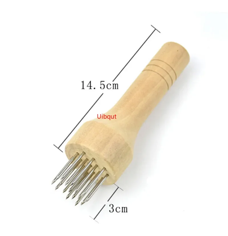 Stainless Steel Meat Needles Pounders Wooden Handle Profession Meat Tenderizer Needle Beef Tender Steak Kitchen Tools meat tenderizer