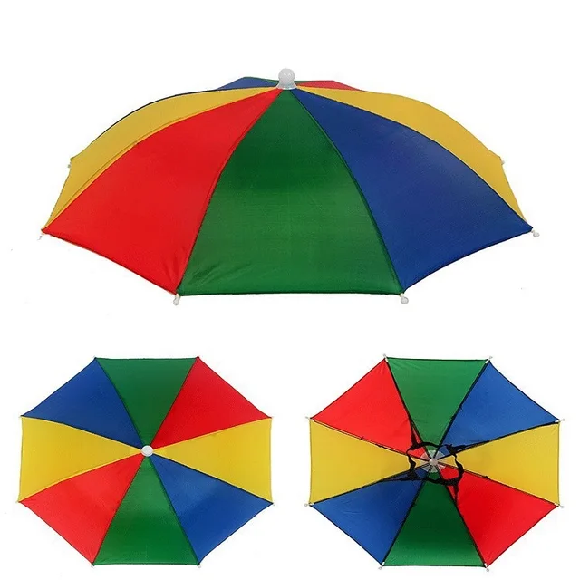 Foldable Outdoor Umbrella Hat Women Men 1