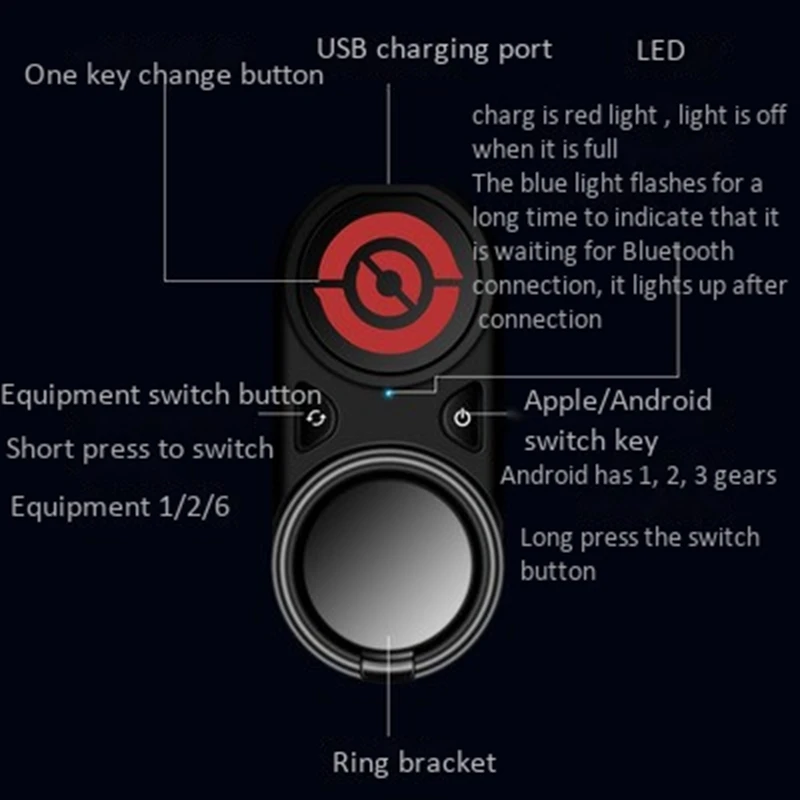 Mobile Game Bluetooth Connection To Reinstall The Game Controller, Suitable For Apple, Android