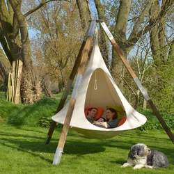 Lighten Up Patio Furniture Tent Hanging Chair Cocoon Swing Teepee-Tree Hamaca Outdoor Hammock Silkworm