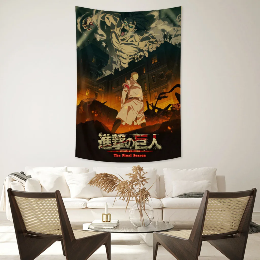 

Anime Demon Slayer Classic Anime Character Wall Art Tapestry Wall Hanging Home Decor Hippie Bedroom decor