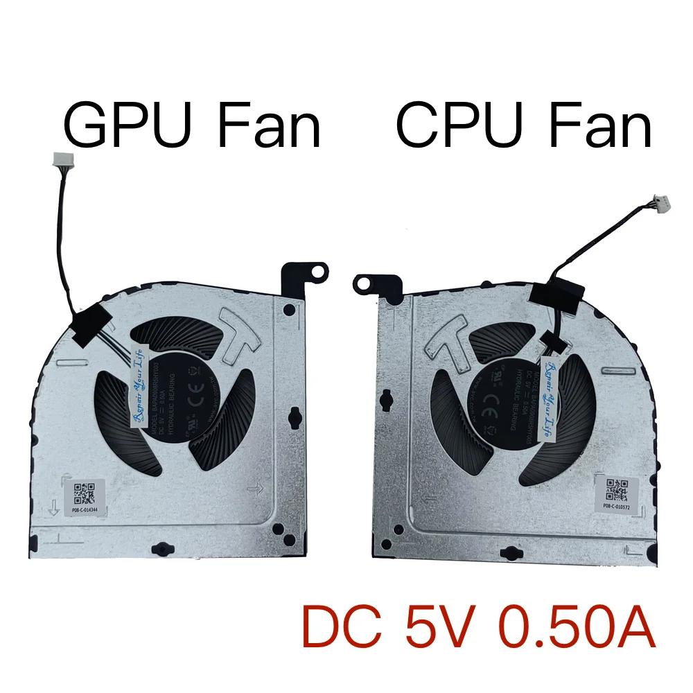 Ventilador de Refrigeração Portátil para Lenovo Cpu Gpu Cooler Radiator Loq 16irh8 82xw Loq 15irh8 82xv Geekpro G5000 Irh8 dc 5v 12v 0.5a Novo - Imagem 5