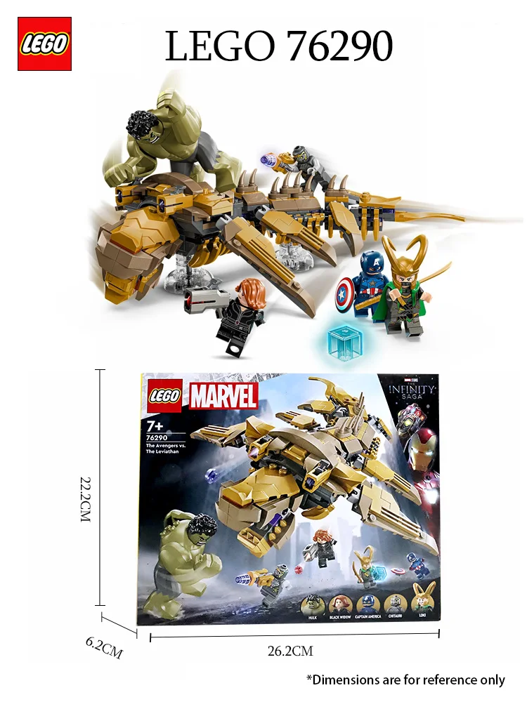 LEGO 76290 Marvel The Avengers vs. The Leviathan kid's toy,Hulk