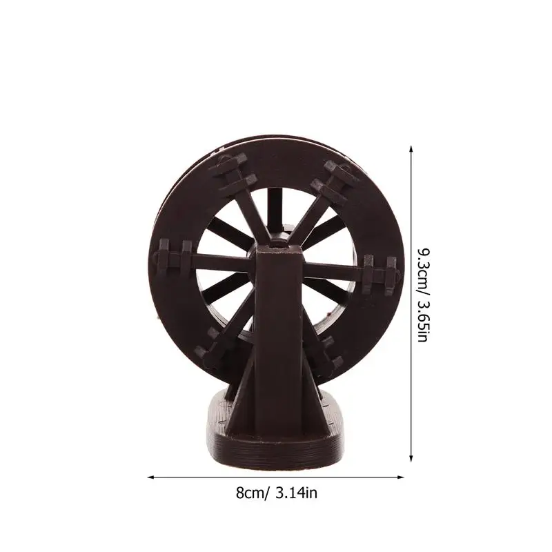 Aquarium Waterwheel Fish Tank Rockery Bonsai Water Plastic Waterwheel Bracket Set Landscaping Pool Wind Water Wheel