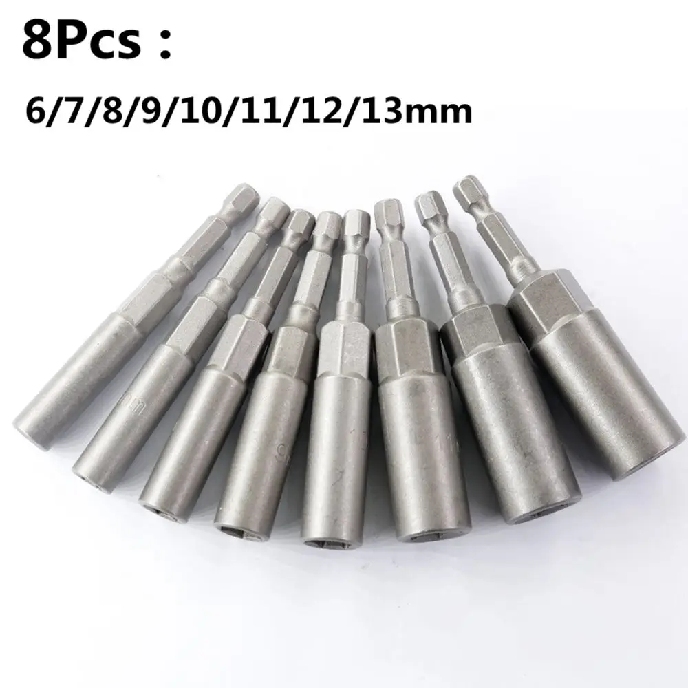 Jeu De 9 Douilles Hexagonales 5-13mm Avec Tournevis - Acier Chrome-vanadium - Outillage Bricolage