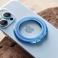 360 Metal Magnetic Mobile Phone Ring Holder Grip Adjustable Stand for Magsafe Support IPhone Samsung Foldable Mac Safe Bracket 1