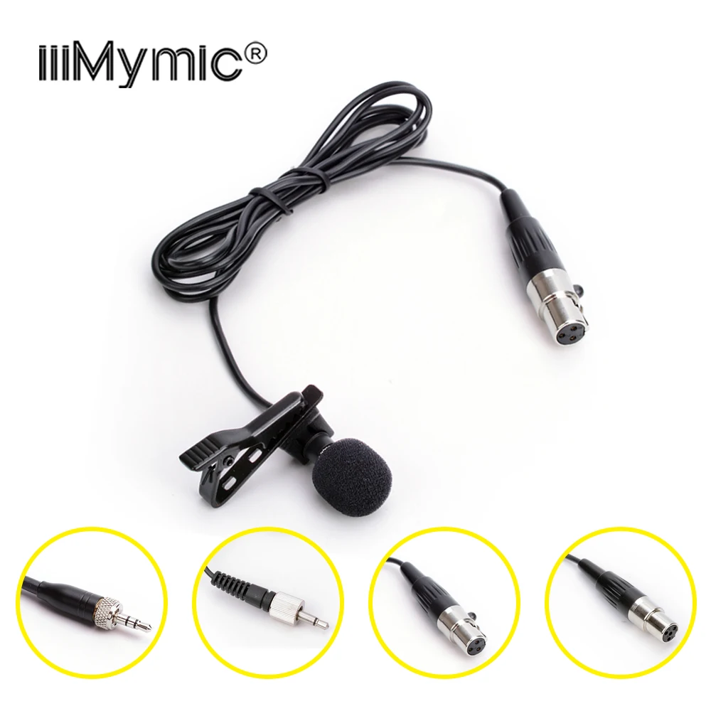 Microfono Professionale Lavalier Con Risvolto Per Akg Sennheiser Shure Trasmettitore Bodypack Wireless Mini 3 Pin Xlr 3.5Mm Bloccabile 4Pin