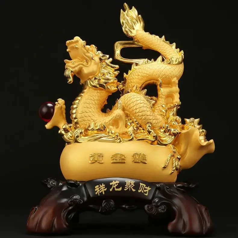 

Traditional Room Figurines Bedroom Living Dragon Home Wealth Feng Office Ornaments Shui Decoration Chinese