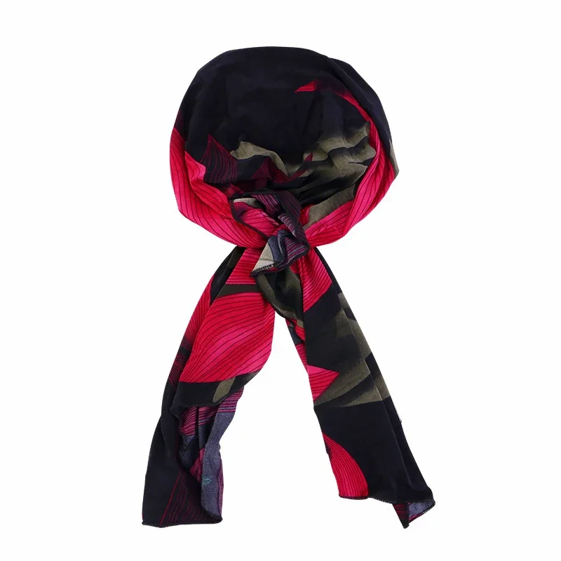 Women Pre-Tied Muslim Braids Turban Hijab Cancer Chemo Hat Cap Hair Loss Cover Head Scarf Wrap Headwear Stretch Bandana Indian