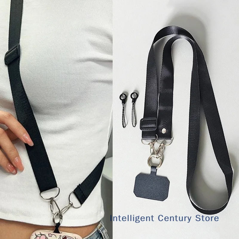 Adjustable Crossbody Cell Phone Strap and Anti-Lost Lanyard Necklace with Camera Hanging Rope