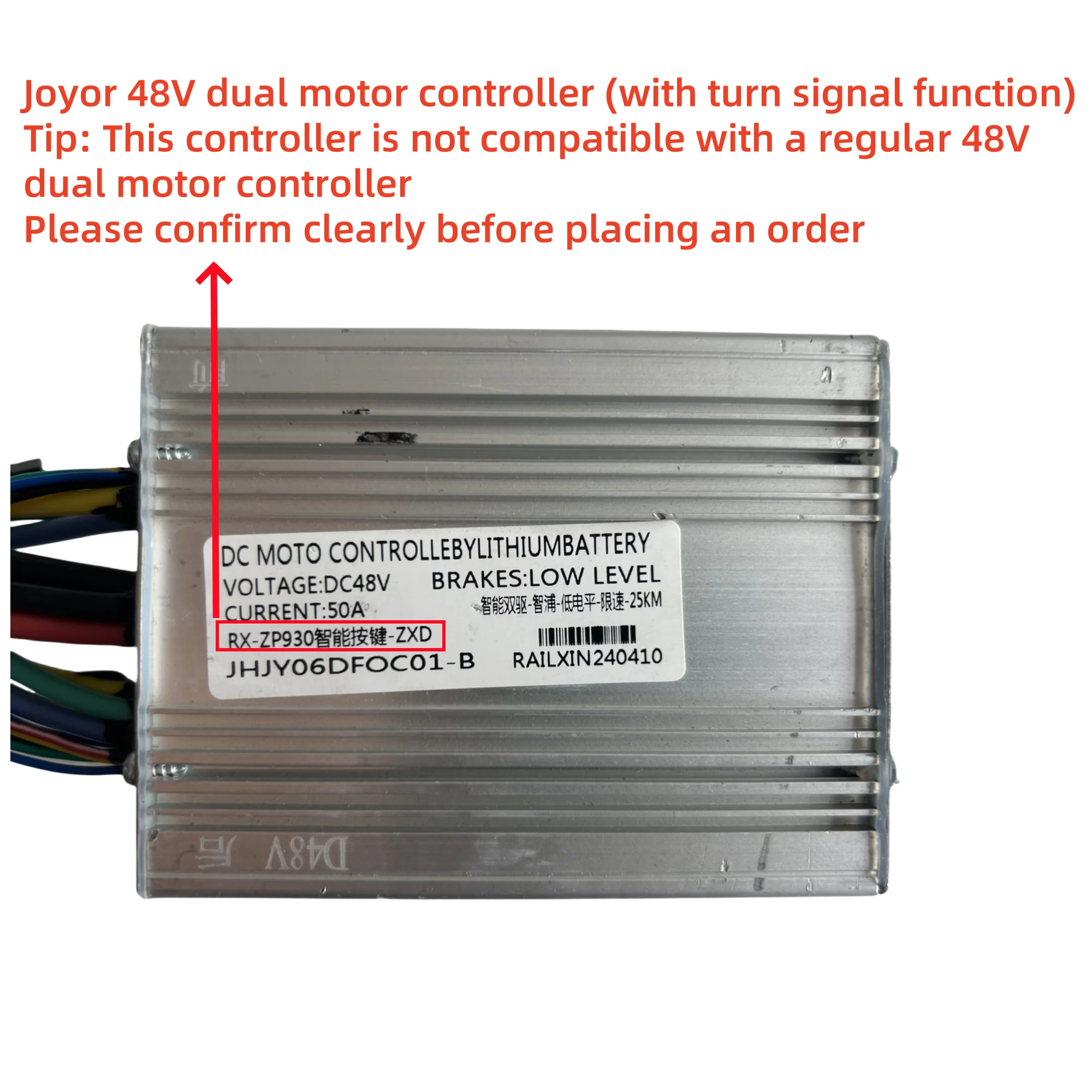 Original JOYOR S10 Dual Motor Controller Elektroroller S Serie 48V 60V vorne hinten Motoren Integrierte Controller Ersatzteile – Detail 3