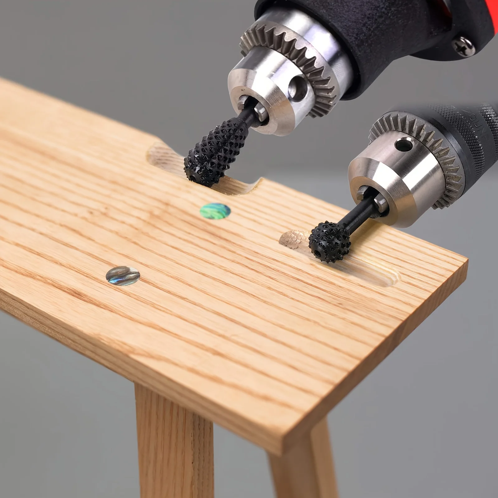 5개 목공용 로터리 버 비트 1/4(6mm) 샹크 전동 공구 액세서리 (목공용)