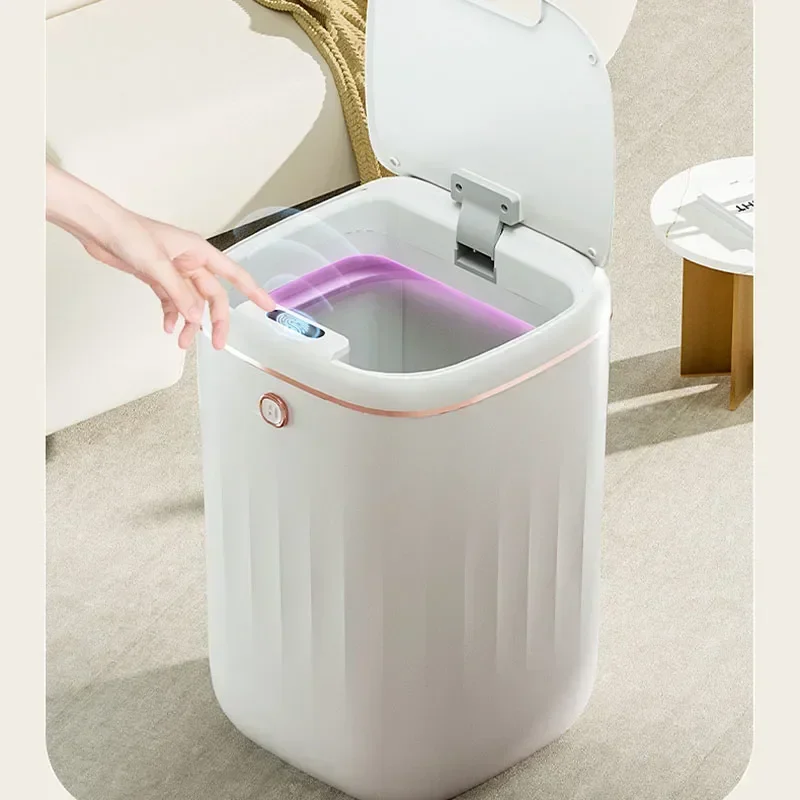 

Sensor Induction Kitchen Trash Large Bathroom Smart Garbage Automatic Capacity Bin Can For