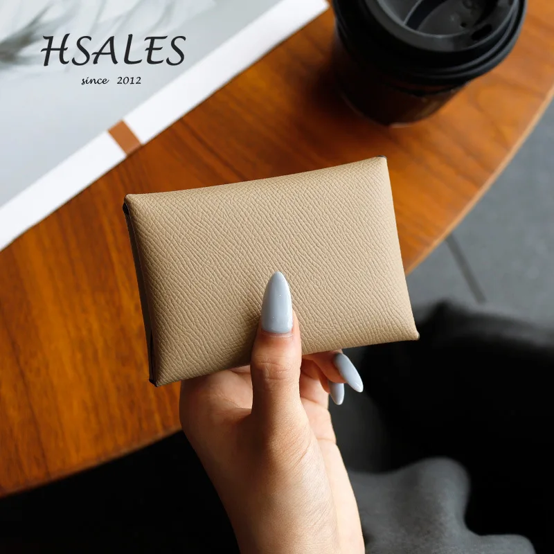 Luxury Split Leather Unisex Designer Wallet – High-Grade Minimalist Card Holder and Purse
