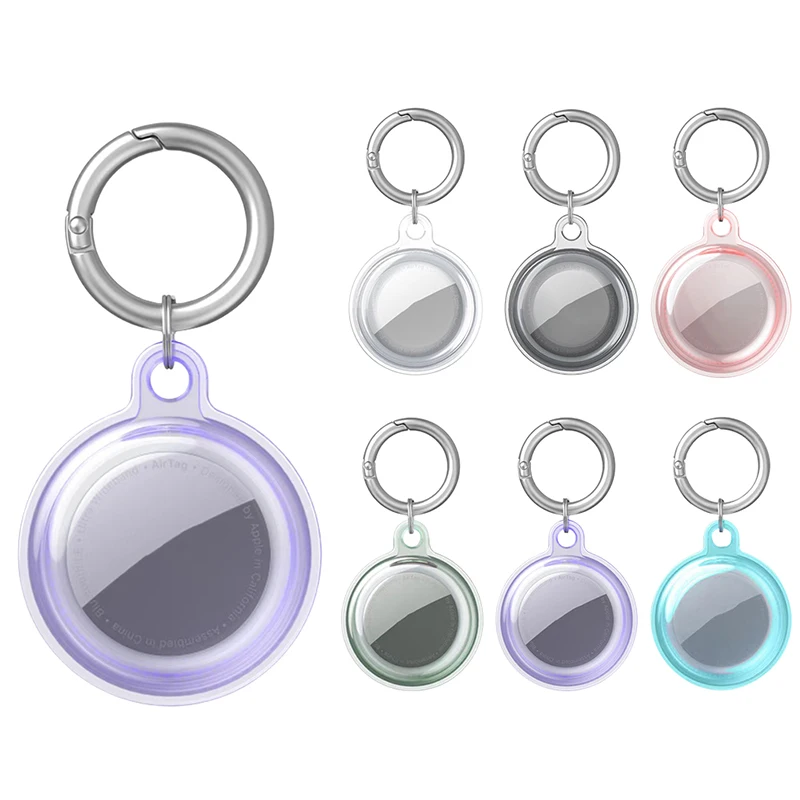 Clear TPU Waterproof Keychain Holder for Pet Collar and Air Tags
